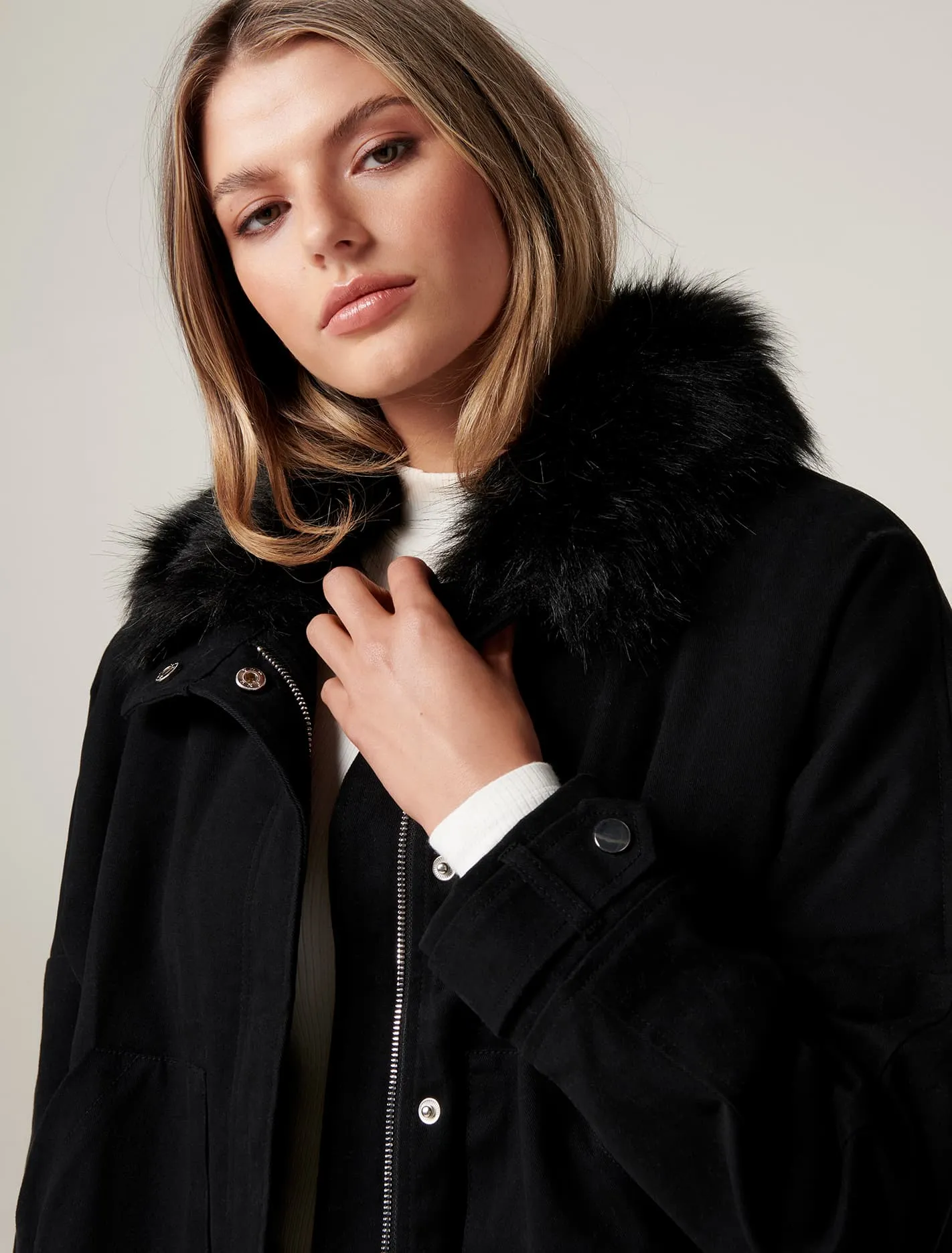 Elle Petite Short Parka Jacket