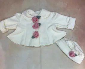 Fleece  Ivory Garden Jacket with Hat