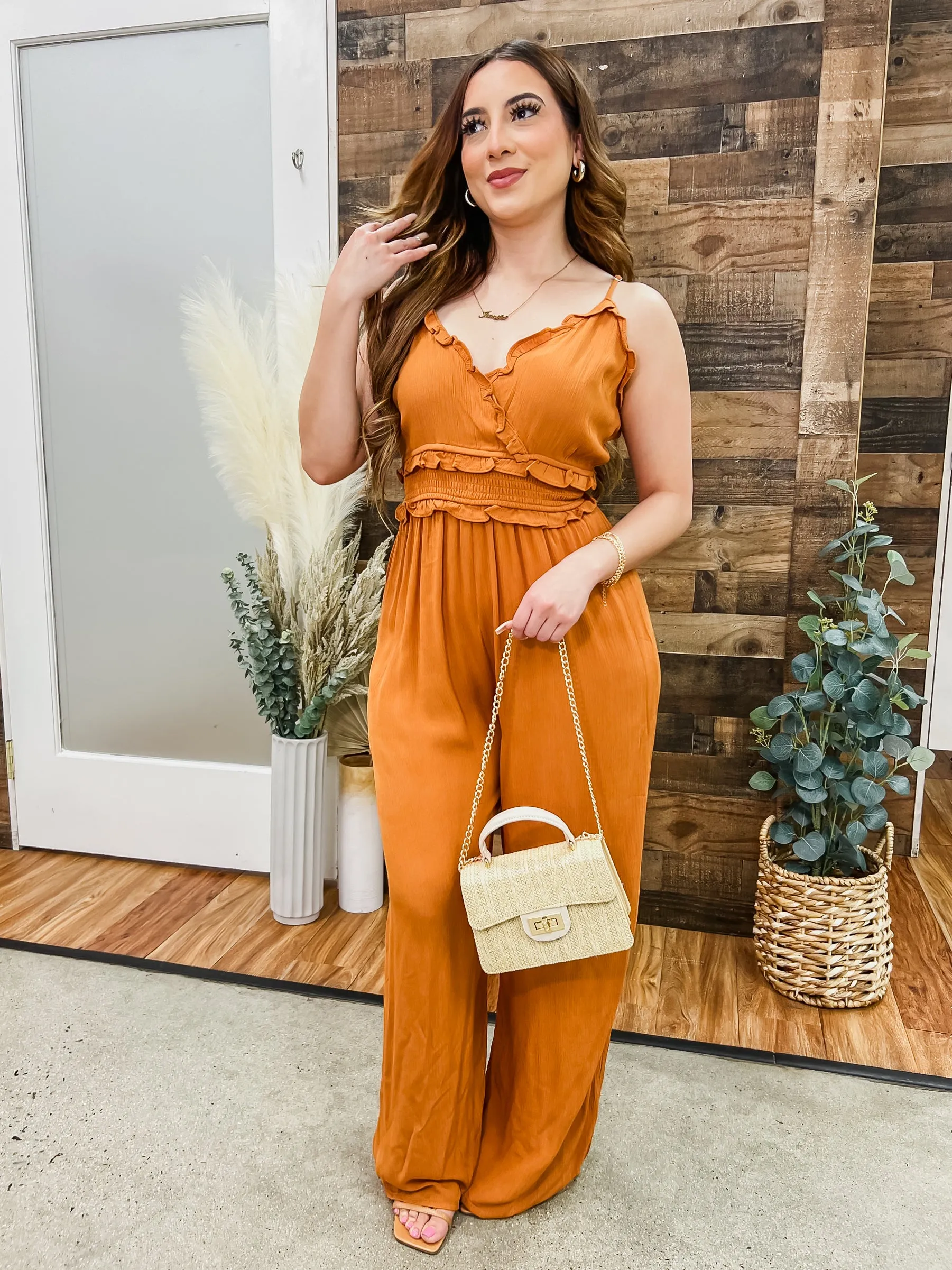 Isla Boho Woven Jumpsuit