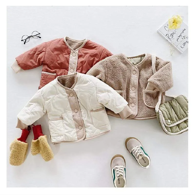 Kids Reversible Fleece Jacket