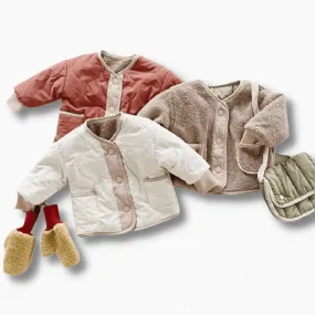 Kids Reversible Fleece Jacket