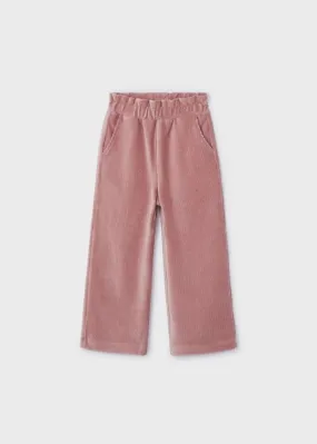 Mayoral Corduroy Flared Pants in Rose