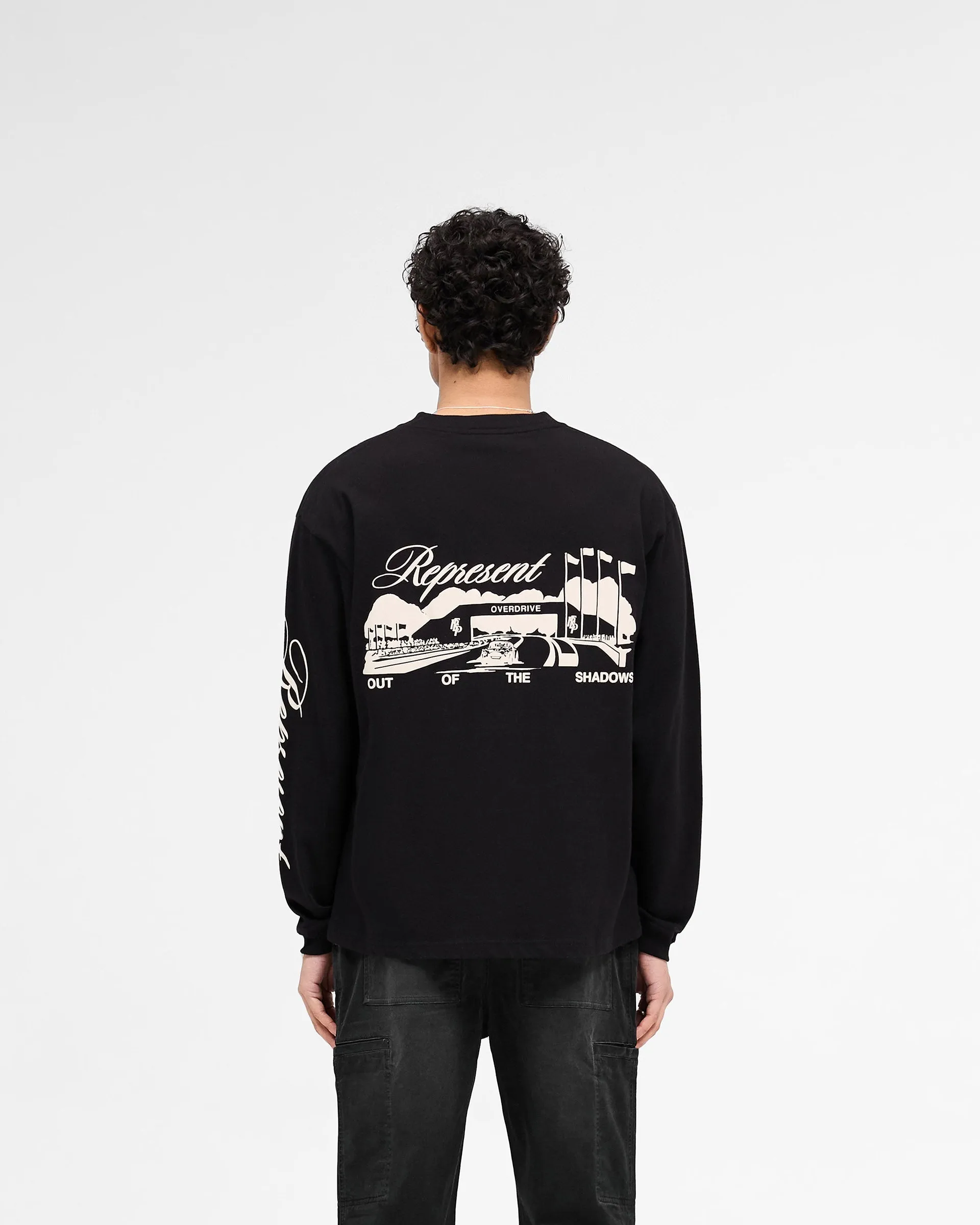 Raceway Long Sleeve T-Shirt - Jet Black