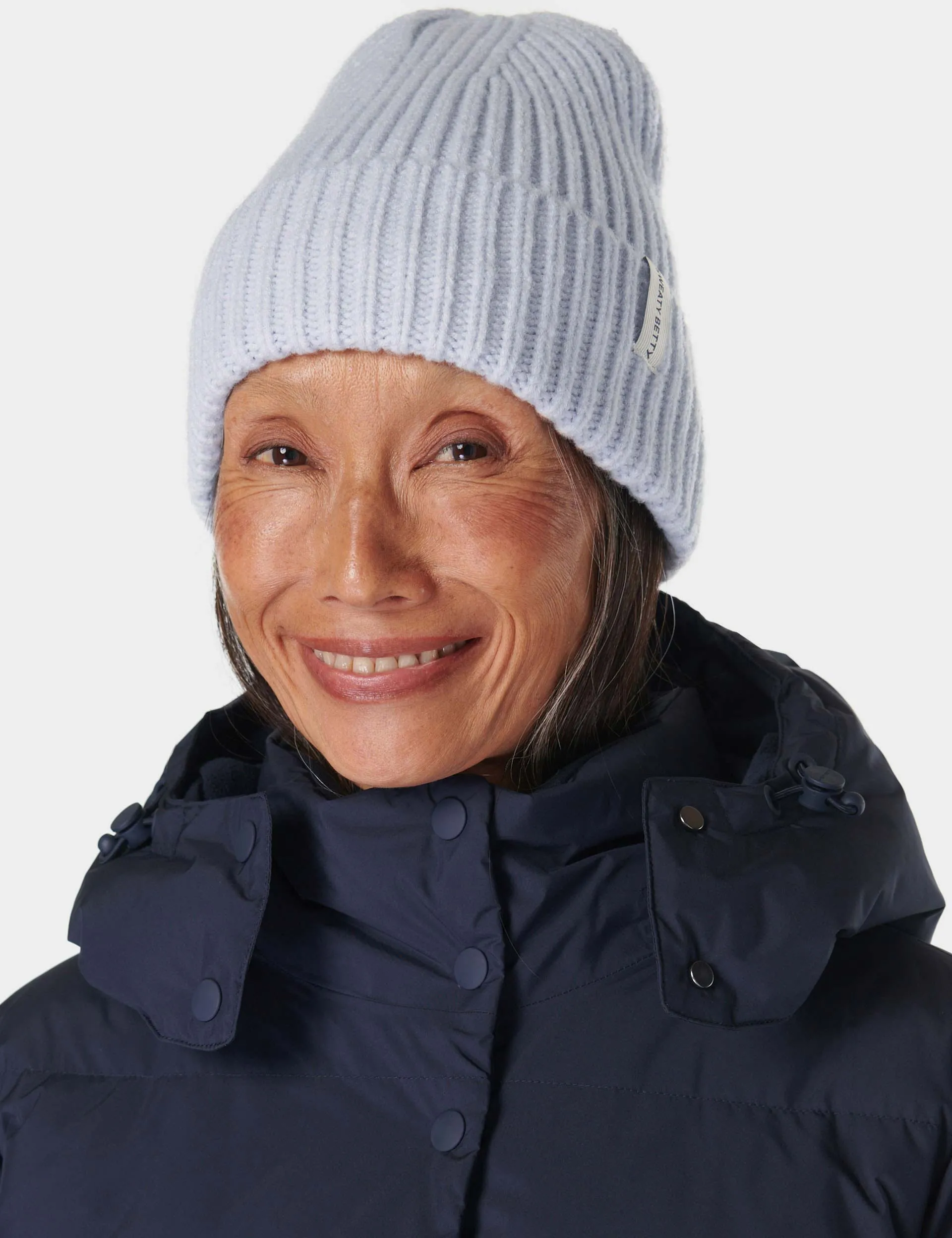Snowfall Knitted Beanie - Salt Blue