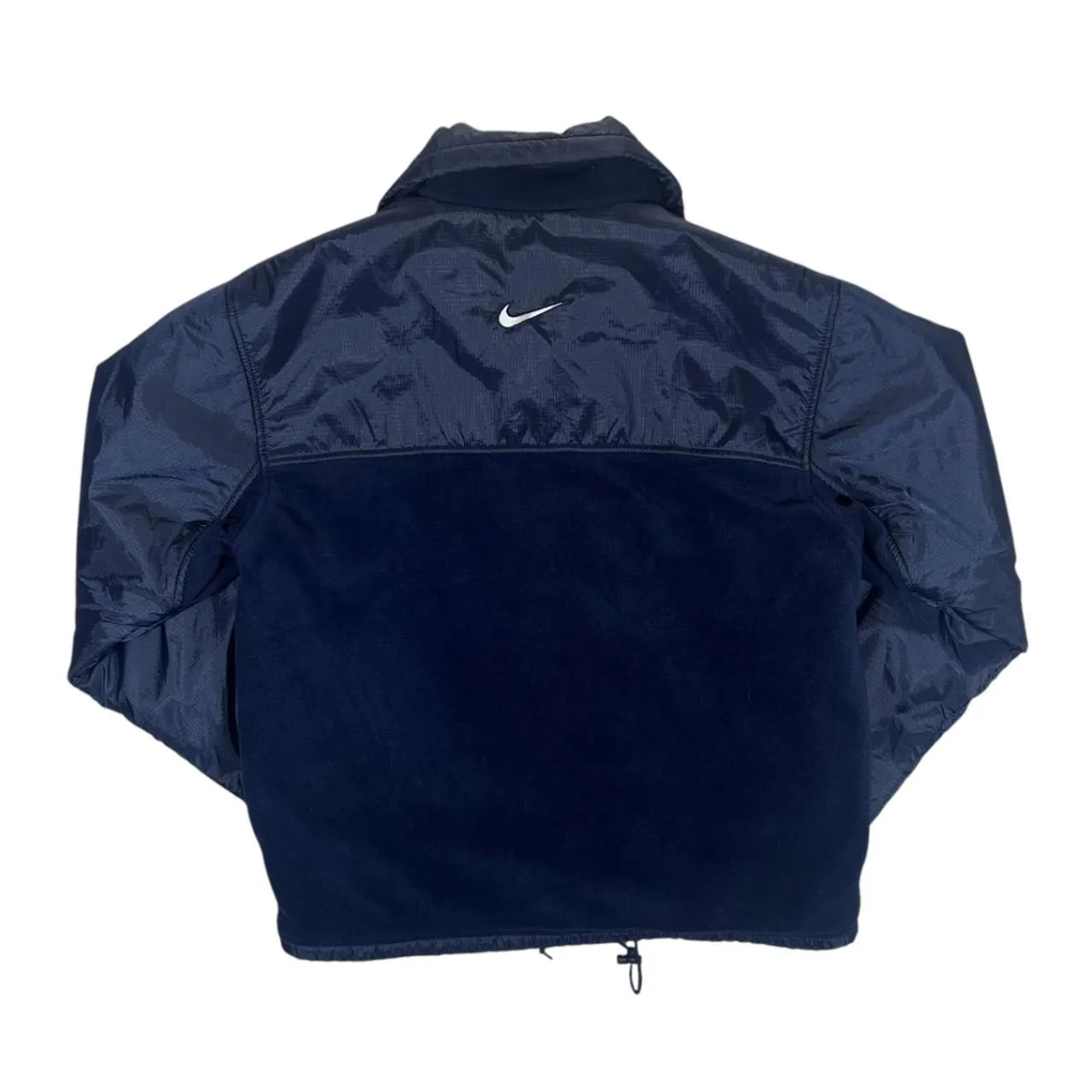 Vintage NIKE Embroidered Mini Logo Lightly Padded Zip Fleece Jacket