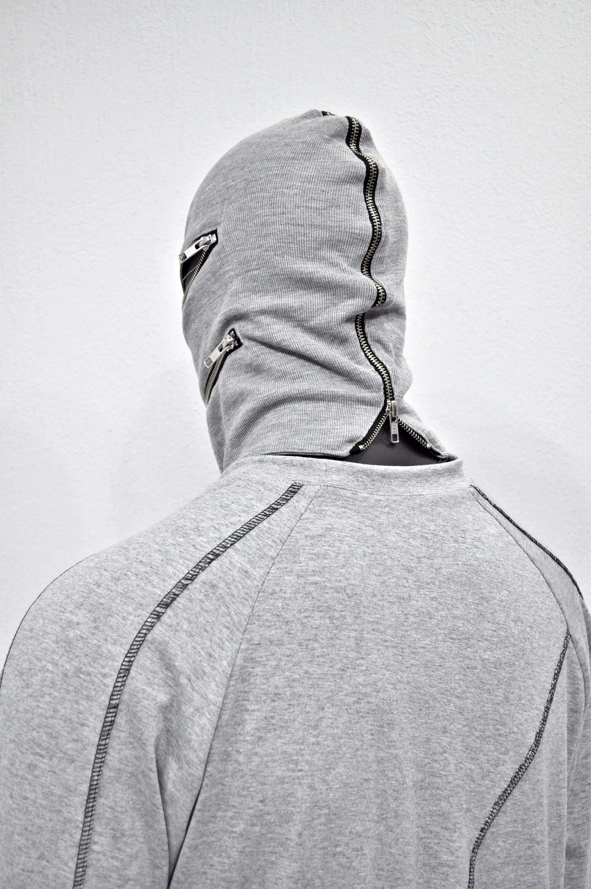 Zipper Balaclava , Breathable head mask Hamas balaclava Full YKK zipper - mouth, eyes, head Keeps you warm Hide your emotions - BB0166